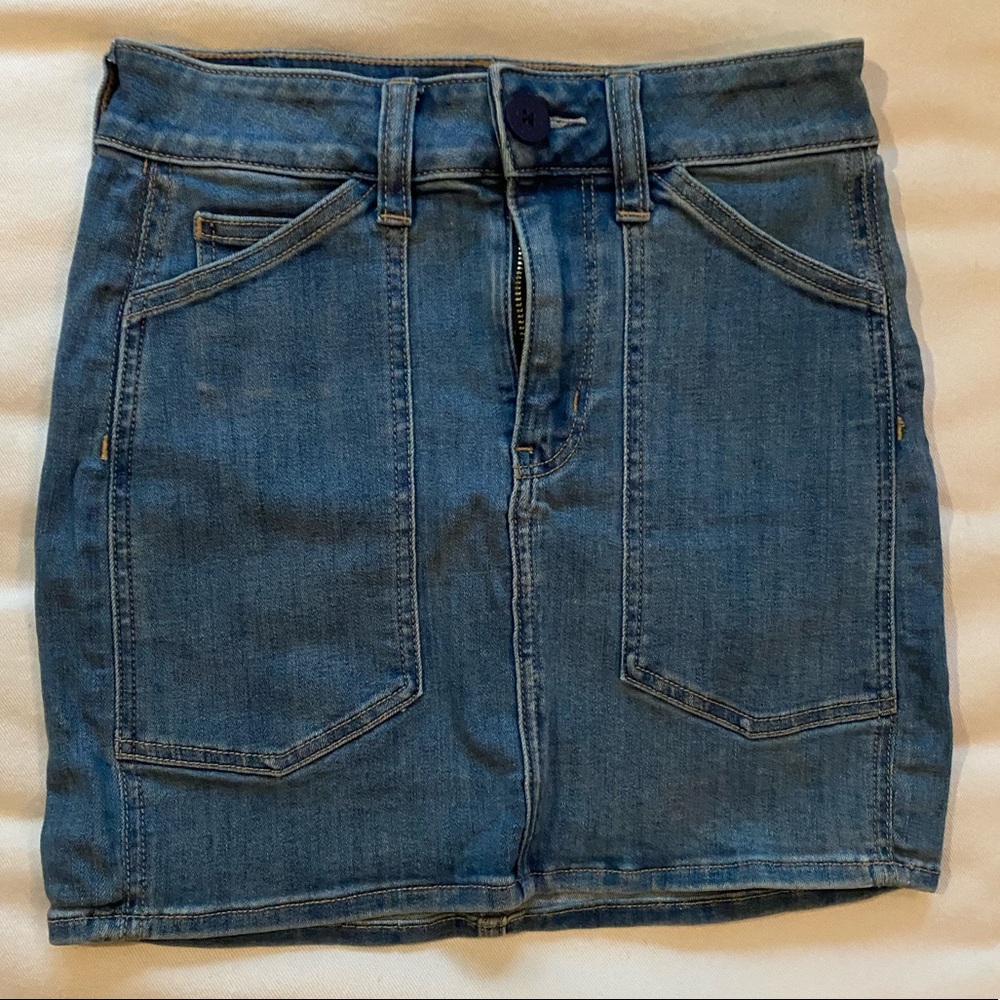 American eagle jean mini skirt